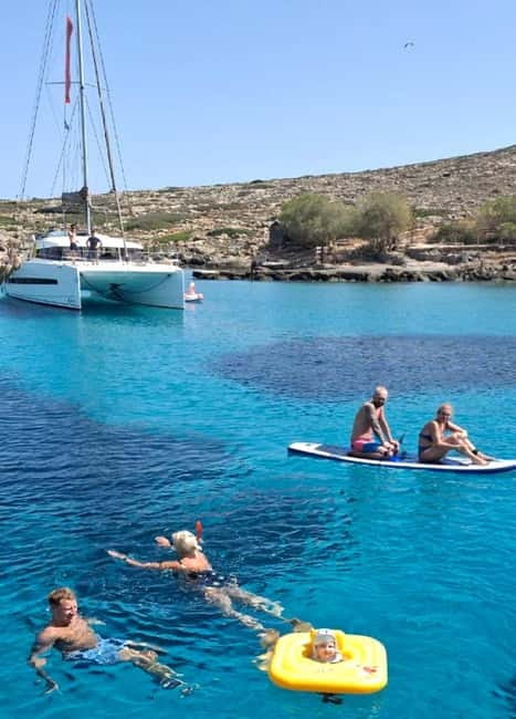 Heraklion: Luxury Catamaran Cruise to Dia Island with Lunch - Dia Island stop: your 4.5 hours of water time and fun for all ages