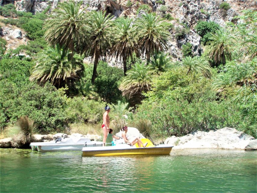 Heraklion: Preveli By Boat, Damnoni & Kourtaliotiko Springs - Kourtaliotis Gorge Springs: A Walk, Then Cold Clear Water