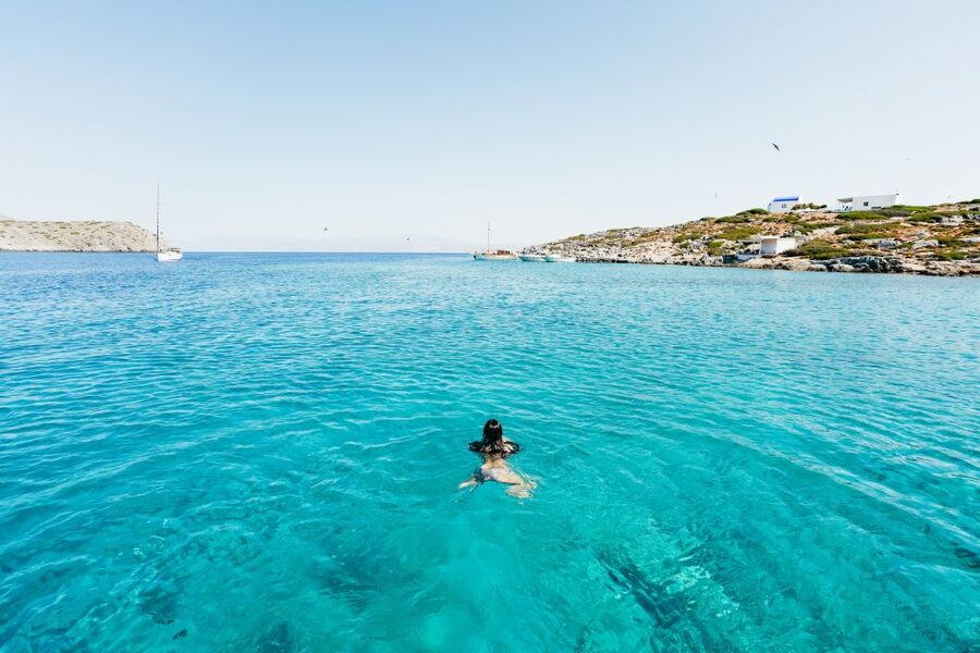 Heraklion: Sailboat Cruise to Dia Island with Drinks & Lunch - Dia Island anchorage: swimming, snorkeling, and optional fishing