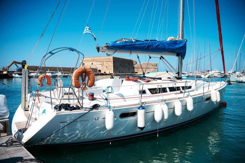 Heraklion: Sailing Trip to Dia Island with Lunch & Swimming - Fishing Gear on Board: Try It Once and Keep It Fun