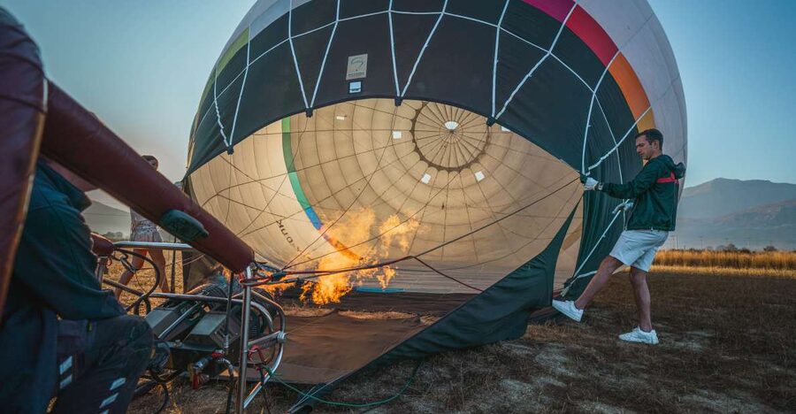 Heraklion: Sunrise Balloon Flight & Sunset Catamaran Cruise - The Waiting Time Up Top: Breaks, Snacks, and the Mountain Chill