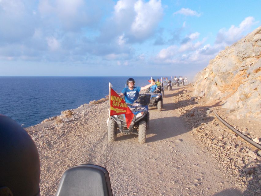 Hersonisos - Malia :off-road quad safari with transfer+Lunch - Potamos Beach Finale: Swim Time With Crystal Water