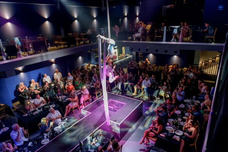 Hersonissos: Alar Spectacular Dinner Show - Inside the Venue: How the Pre-Show, Laser Lights, and LED Screen Shape the Night