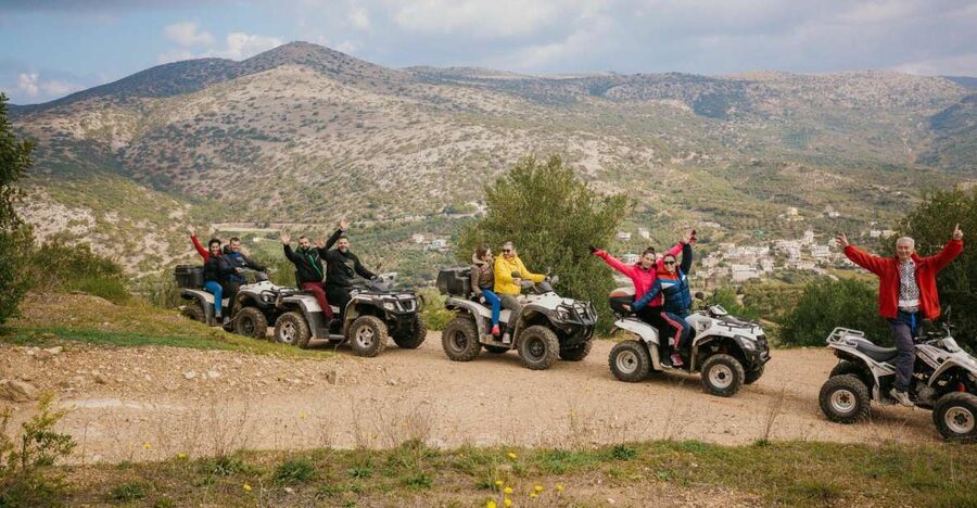 Hersonissos: ATV Quad Bike Safari in the Mountains of Crete - Views Toward Lyttos and Kasteli, Plus Tsikoudia and Snacks