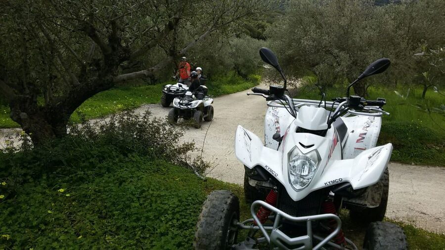 Hersonissos: ATV Quad Bike Safari in the Mountains of Crete - Aposelemis Dam, Sfentili Underwater Village, and Panagias Monastery