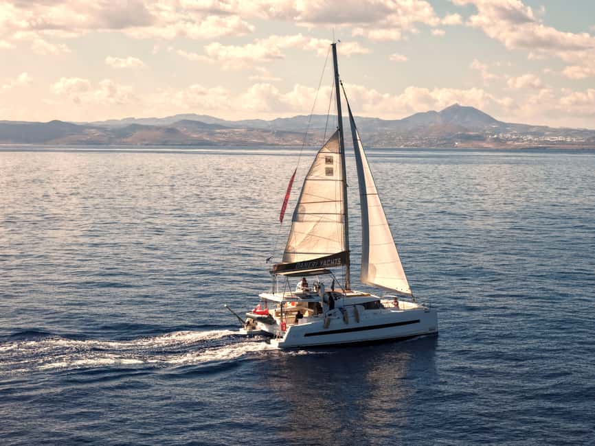 Hersonissos: Sunset Catamaran Cruise with Snacks and Drinks - The boat, the crew, and the little details that make it feel special