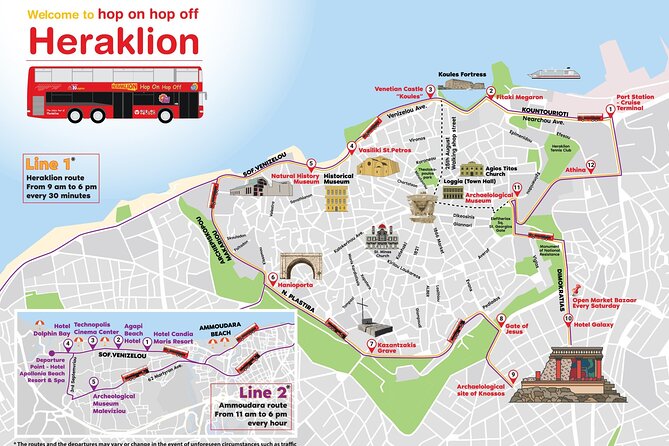 Hop-On Hop-Off Sightseeing Bus Tour in Heraklion - Boarding at the port: getting on without wasting your limited time