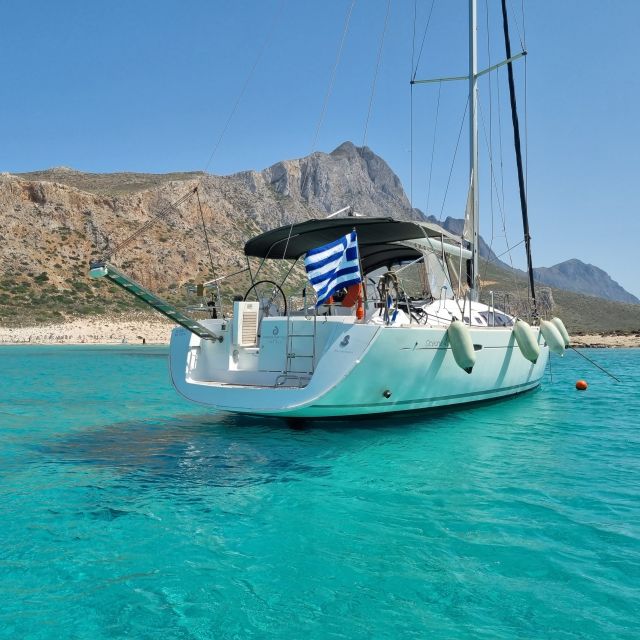 Kissamos: Balos and Gramvousa Private Sailing Trip with Meal - Balos Lagoon beach time: swimming, snorkeling, and where the day starts to slow down