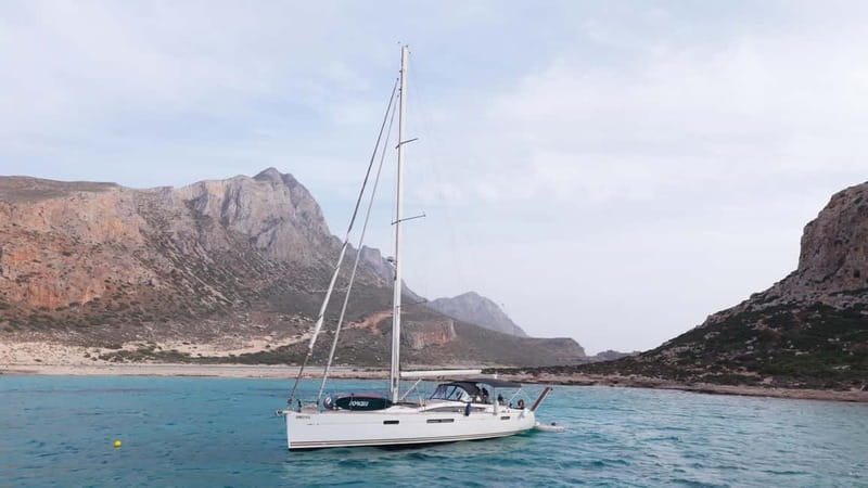 Kissamos: Balos & Gramvousa Sailing Cruise with Meal - Heading toward Balos: the moment the color changes