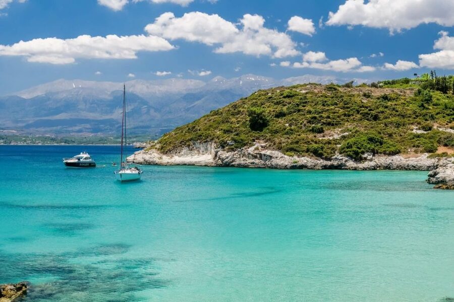 Kolimvari: Sailing Cruise with Meal & Water Activities - The swim stop at Agioi Theodoroi: snorkeling, SUP, and marine life viewing