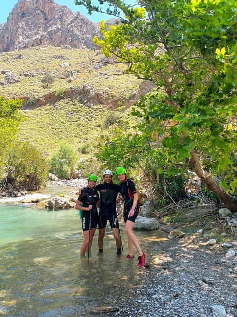 Kourtaliotiko Gorge: Guided River Adventure Trek with Lunch - Sliding Into the Gorge: The Hidden Waterfall Swim