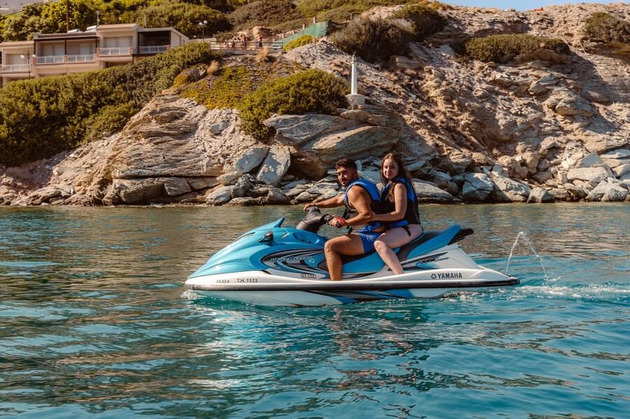 Lygaria Beach: Jet Ski - The Water-Sports Center That Sits Behind the Jet Ski