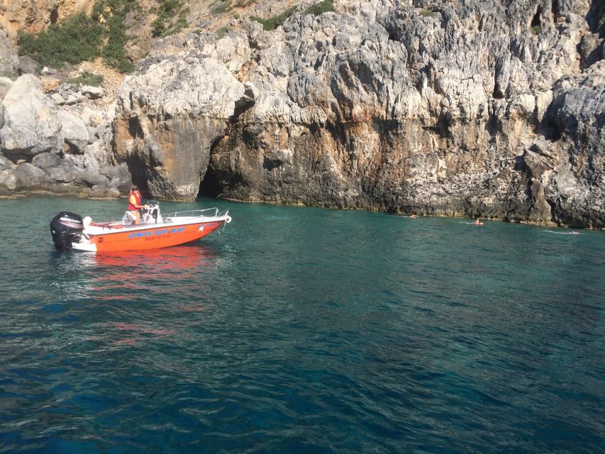 Marathi: Private Boat Rental - Where you can go: beaches, creeks, and the Souda Bay arc