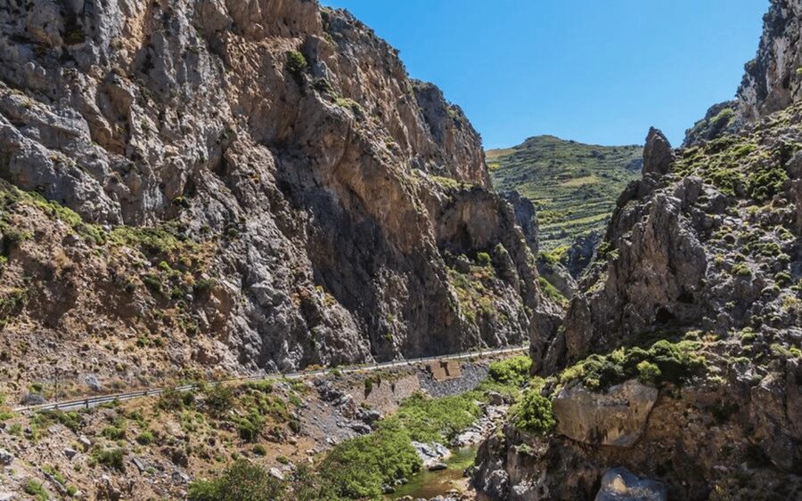 Off-Road: Waterfall, Lake Kournas, Gorges, Preveli Palms - Moundros Gorge and Kotsifou Gorge: short walks, big scenery