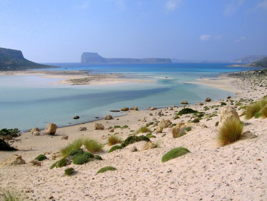 Rethymno: Gramvousa & Balos Lagoon Day Trip with Boat Ticket - Balos Lagoon free time, swimming, snorkeling, and wind reality