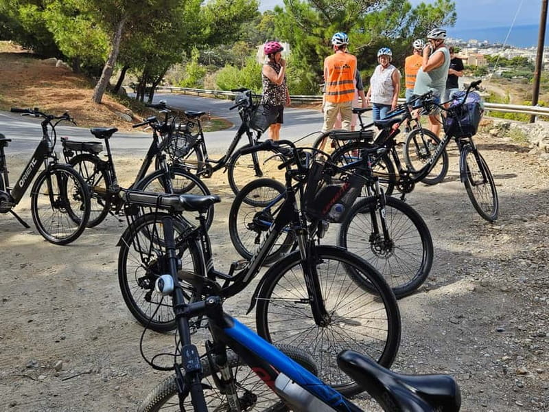 Rethymno: Guided e-Bike Tour on Mili Gorge and soft drinks - Roussospiti and the balcony of Rethymno: Venetian houses above the town
