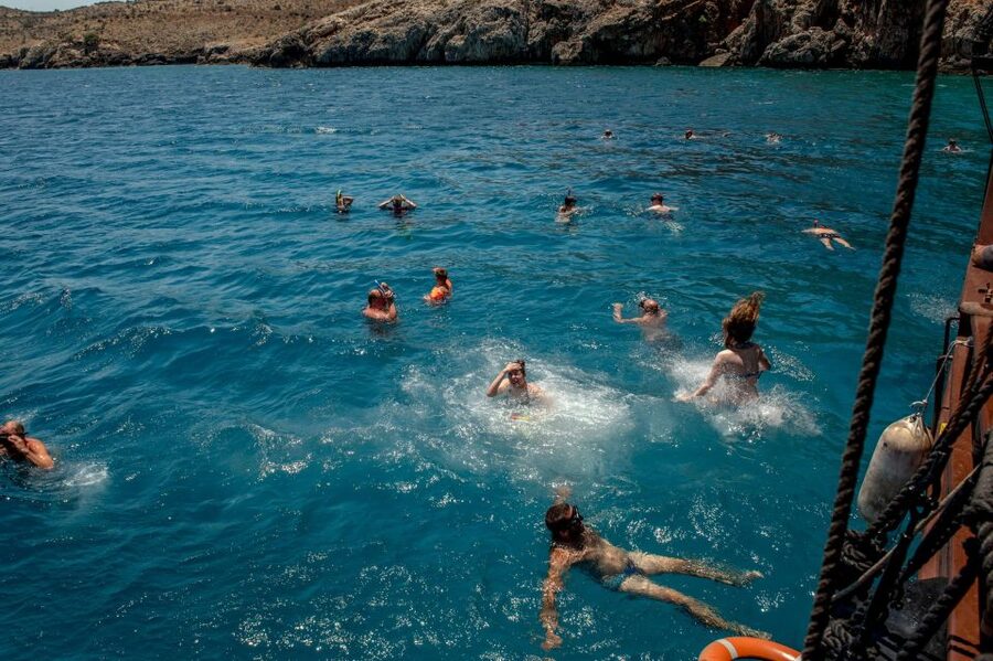 Rethymno: Pirate Boat Cruise with Swimming Stops - Pirate Boat Route From Rethymno Marina to Kefalas Bay