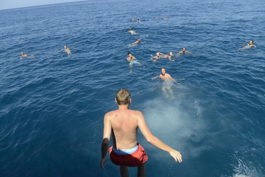 Rethymno: Pirate Boat Cruise with Swimming Stops - The Sail Out: Fortezza Views, Gerani Bay, and Building the Day