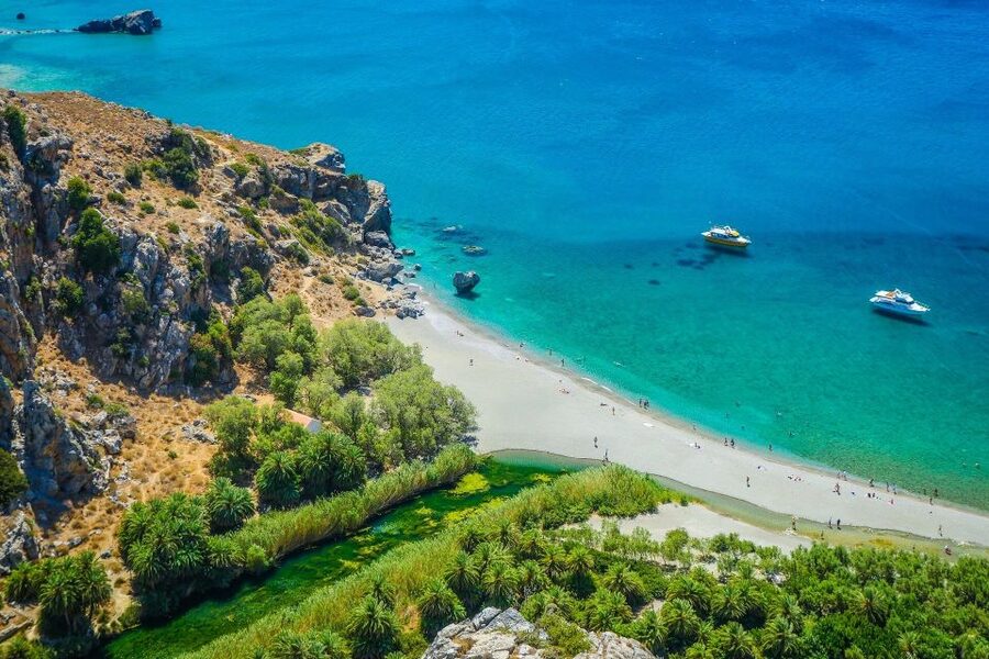 Rethymno: Preveli Beach Damnoni Beach Kourtaliotiko Day Trip - Plakias: Lunch, Another Swim, and a Real Town Break