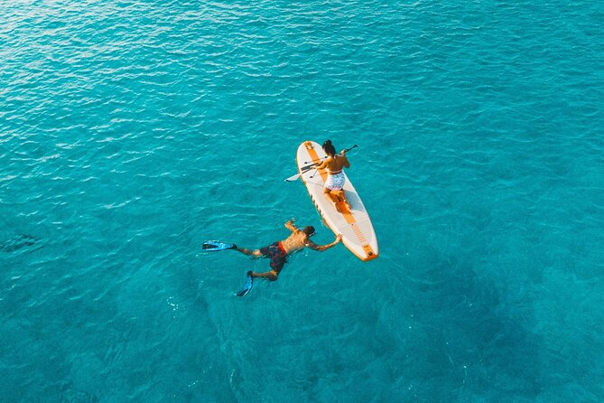 Rethymno: Private Catamaran Cruise with Lunch and Drinks - Ombros Gialos Bay: the real reason to book (snorkeling, SUP, floats)