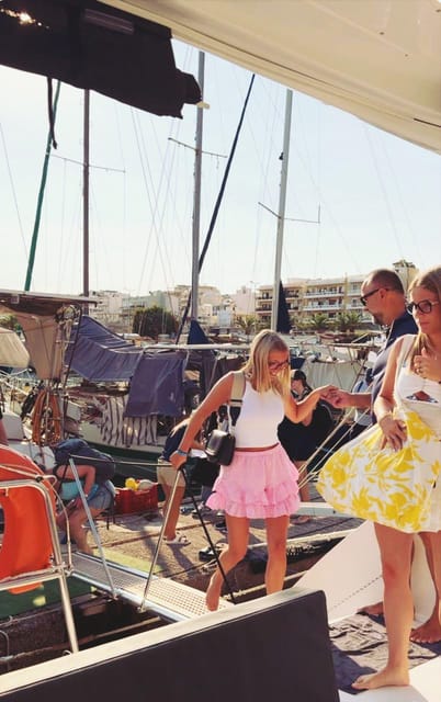 Rethymno: Sunset Catamaran Cruise - Sushi & Open Bar - Water activities that match your energy level