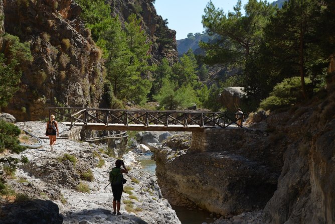 Samaria Gorge Hike - The pre-gorge game plan at Xyloskalo