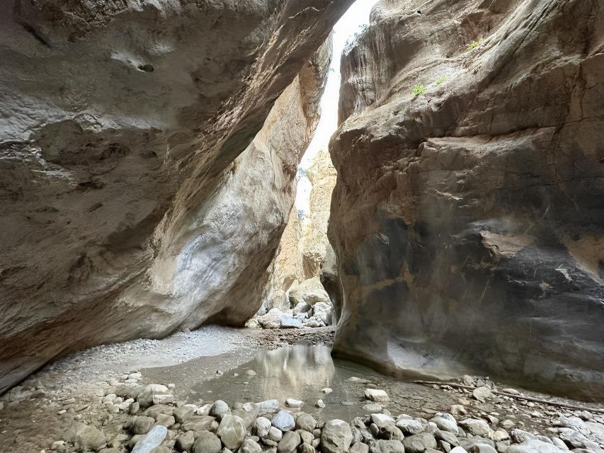 Sarakina Gorge - Southern Crete hiking & swim Adventure - Lunch at Myrtos with BBQ, wine, and a real end-of-day rhythm
