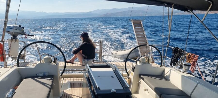 Shared Balos and Gramvousa Sailing Trip with Meal and Drinks - The onboard lunch: Cretan comfort with drinks included