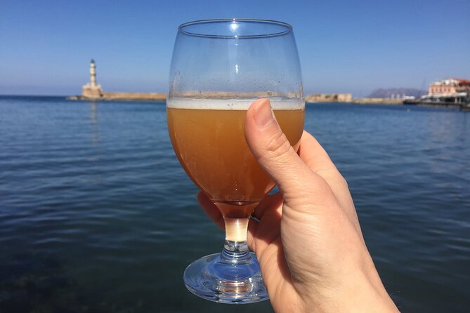 Sunset Craft Beer & Food Tour - Chania Old Port - Stop 2 at the Lighthouse of Chania: Back Routes, Outdoor Sunset Beers, Big Views