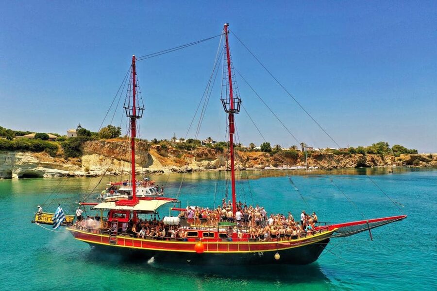 Sunset cruise at St. George Bay from Hersonissos port - Sunset at Saint George Bay, why being on a boat matters
