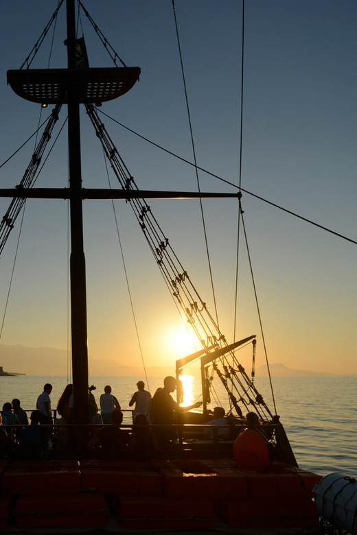 Sunset cruise at St. George Bay from Hersonissos port - The views toward the north coast of Crete, and what to look for
