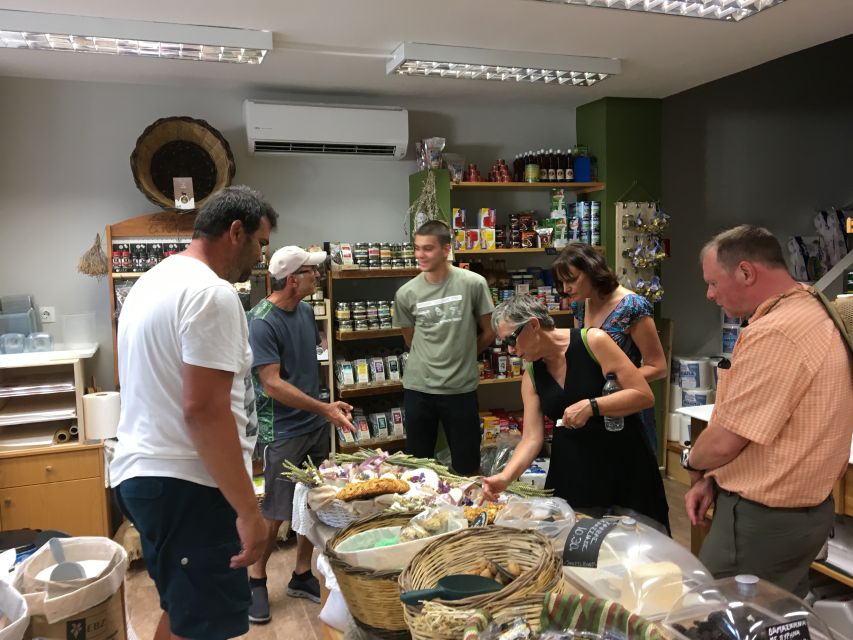 Tastings of Heraklion city - sightseeing walking tour - Herbs, spices, and mountain tea at a traditional shop