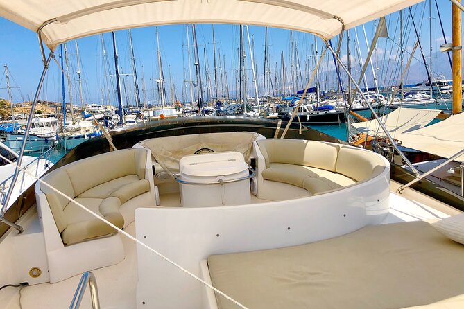 Vip Motor Yacht Charter-17 meter-10 Guest-Half day or Sunset trip - The Boat and Crew Setup: Ferretti Altura, Wi-Fi, and Snorkel Gear