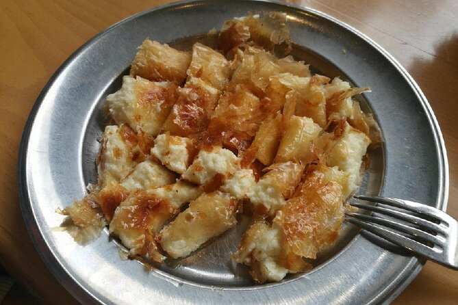 Walking “Food tasting tour” in the town of Chania - The Middle of the Tour: Cheese, Olives, Pastries, and Little Treats